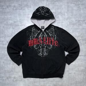 Y2K MMA Elite Elite Thermal Lined Zip Up Hoodie Jacket